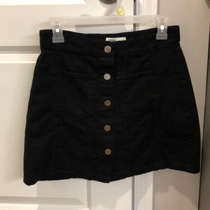 Zara Black Denim Skirt